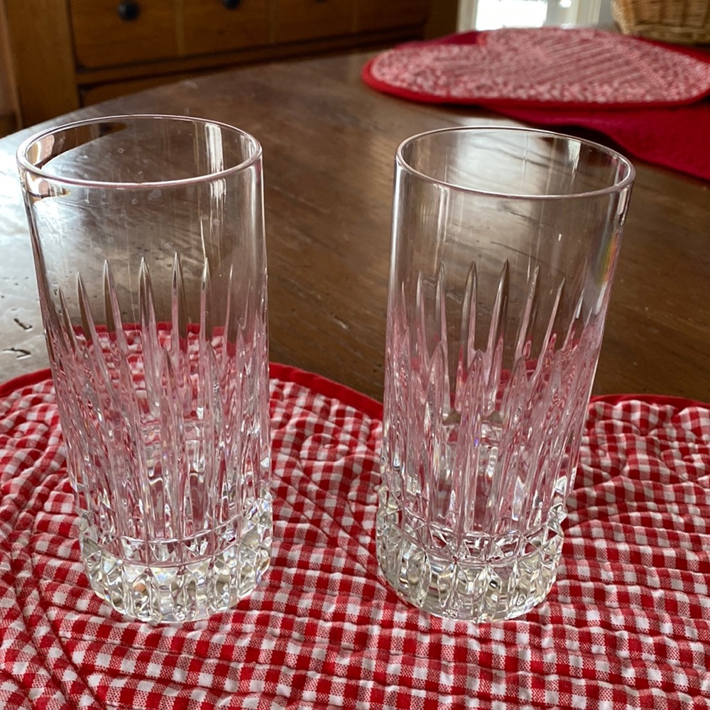 Beautiful German crafted glassware, water, ice tea glass